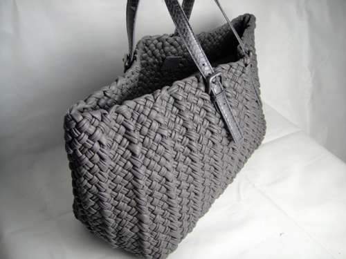 Bottega Veneta Woven Tote Bag 9789 grey - Click Image to Close